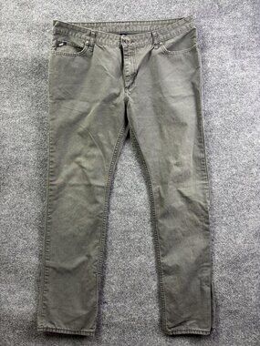 Vans Jeans Mens 38 Gray Medium Wash Slim Straight Denim Pants Casual
